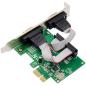 Preview: InLine® PCIe 2-Port RS-232 Karte, 2x D-Sub 9 Stecker, inkl. Low-Profile