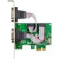 Preview: InLine® PCIe 2-Port RS-232 Karte, 2x D-Sub 9 Stecker, inkl. Low-Profile
