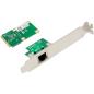 Preview: InLine® Mini-PCIe Gigabit Netzwerkkarte, 1x RJ45, Half-Size, inkl. RJ45-Modul