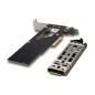 Preview: FANTEC NVMe PCIe TR-1, M.2 NVMe PCIe Adapter Karte