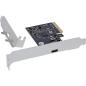 Preview: InLine® Schnittstellenkarte, PCIe x4, 1x USB-C Buchse, USB 3.2 Gen.2x2