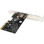 Preview: InLine® Schnittstellenkarte, PCIe x4, 1x USB-C Buchse, USB 3.2 Gen.2x2