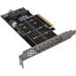 Preview: InLine® PCIe Karte zu 2x intern NVMe M.2 Key M – Bifurcation, PCIe x8