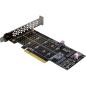 Preview: InLine® PCIe Karte zu 2x intern NVMe M.2 Key M – Bifurcation, PCIe x8