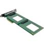 Preview: InLine® PCIe Karte zu 2x intern U.2 NVMe SFF-8639 – Bifurcation, PCIe x8, schmal