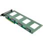 Preview: InLine® PCIe Karte zu 4x intern U.2 NVMe SFF-8639 – Bifurcation, PCIe x16