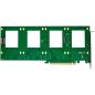 Preview: InLine® PCIe Karte zu 4x intern U.2 NVMe SFF-8639 – Bifurcation, PCIe x16