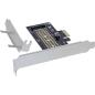 Preview: InLine® PCI Express Karte zu 1x intern NVMe M.2 Key M, PCIe x1