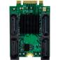 Preview: InLine® Schnittstellenkarte M.2 Key B+M zu 4x SATA Stecker, RAID, HyperDuo