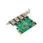 Preview: InLine® Schnittstellenkarte, 4x USB-A 3.2 Gen. 1, PCIe x1
