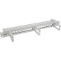 Preview: InLine® Patchfeld 16-fach, Keystone Leerblech mit 3 Bügeln, 19", 1HE, grau