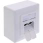 Preview: InLine® Cat.6A Netzwerkdose, 2x RJ45, AP/UP, geschirmt, weiß, 76842A