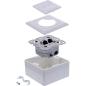 Preview: InLine® Cat.6A Netzwerkdose, 2x RJ45, AP/UP, geschirmt, weiß, 76842A