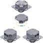 Preview: InLine® Cat.6A Netzwerkdose, 2x RJ45, AP/UP, geschirmt, weiß, 76842A