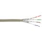 Preview: InLine® Patchkab., S/FTP (PiMf), Cat.6A, 500MHz, halogenfrei, Kupfer, grau, 100m