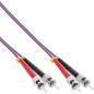 Preview: InLine® LWL Duplex Kabel, ST/ST, 50/125µm, OM4