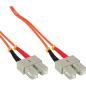 Preview: InLine® LWL Duplex Kabel, SC/SC, 50/125µm, OM2