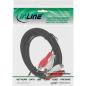 Preview: InLine® Cinch Verlängerung, 2x Cinch, Stecker / Buchse, 5m