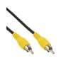 Preview: InLine® Cinch Kabel, Video, 1x Cinch Stecker / Stecker, Steckerfarbe gelb, 7m