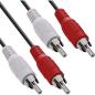 Preview: InLine® Cinch Kabel, 2x Cinch, Stecker / Stecker, 1m