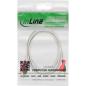 Preview: InLine® Cinch Kabel, 2x Cinch, Stecker / Stecker, weiß / gold, 5m