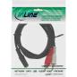 Preview: InLine® Cinch/Klinke Kabel, 2x Cinch Stecker an 3,5mm Klinke Buchse, 3m