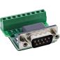 Preview: InLine® Terminalblock D-Sub 9 Stecker, Schraubklemme, Schraubsicherung