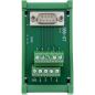 Preview: InLine® D-Sub 9 Terminalblock, Stecker, Schraubklemme, Hutschiene