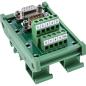Preview: InLine® D-Sub 9 Terminalblock, Buchse/Stecker, Schraubklemme, Hutschiene
