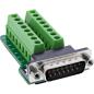 Preview: InLine® D-Sub 15 Terminalblock, Stecker, 2-reihig, Schraubklemme