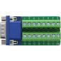 Preview: InLine® Terminalblock, VGA (HD15), Stecker, 2-reihig, Schraubklemme