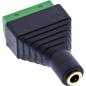 Preview: InLine® 3,5mm 4-pol Klinkenbuchse an Terminalblock, Stereo/Mikro