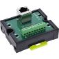 Preview: InLine® RJ45 Breakout-Buchse an 9-pol. Schraubklemme, Hutschiene, geschirmt