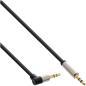 Preview: InLine® Slim Audio Kabel Klinke 3,5mm ST/ST, gewinkelt, Stereo, 5m