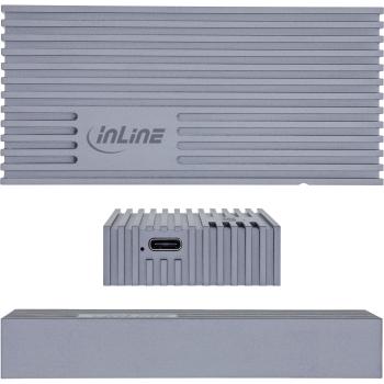 InLine® USB4-Gehäuse, USB-C zu M.2 NVMe SSD, 40Gb/s, Aluminium