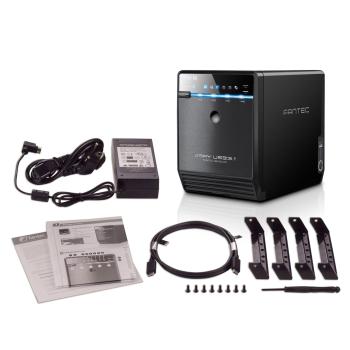 FANTEC QB-35U31 Storagegehäuse 4x3,5" SATA HDD/SSD, USB3.2, USB-C, 10G
