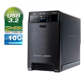 FANTEC QB-X2U31R, 2x 3.5" HDD RAID Gehäuse mit USB 3.2