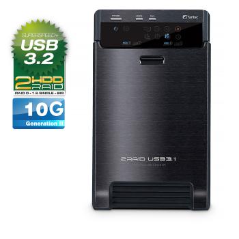 FANTEC QB-X2U31R, 2x 3.5" HDD RAID Gehäuse mit USB 3.2