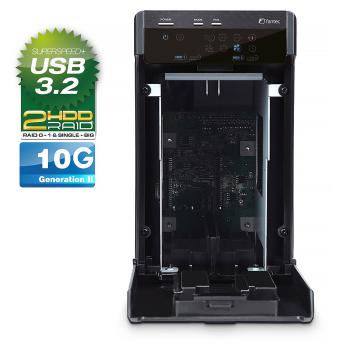 FANTEC QB-X2U31R, 2x 3.5" HDD RAID Gehäuse mit USB 3.2