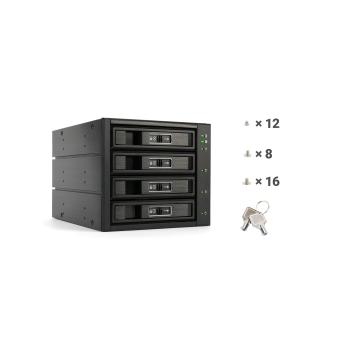 FANTEC BP-T3141, SAS & SATA Backplane für 4x 3,5"/2,5" HDD/SSD, schwarz