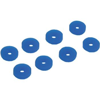 Preview: InLine® Silikon Unterlegscheiben, zur Laufwerks-Entkopplung, 8 Stück