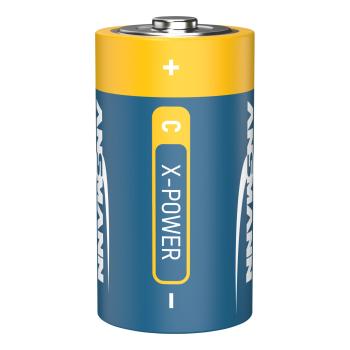 ANSMANN 5015623 Alkaline Batterie Baby C, X-Power, 7500mAh, 2er-Pack