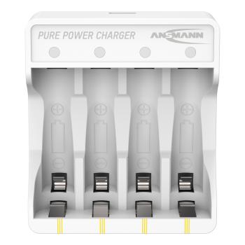 Preview: ANSMANN 1001-0181 Ladegerät für 4 "Pure Power" Li-Ion Akkus, USB-C
