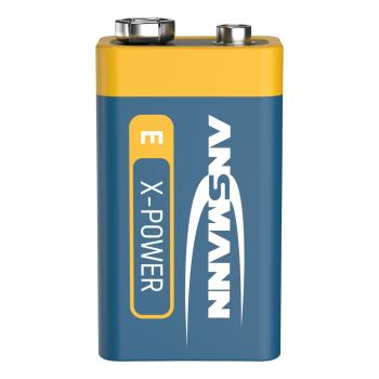 Preview: ANSMANN 5015643 X-Power Alkaline-Batterie, 6LR61, 9V-Block (E)
