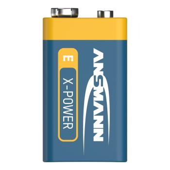 Preview: ANSMANN 5015643 X-Power Alkaline-Batterie, 6LR61, 9V-Block (E)