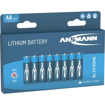 Preview: ANSMANN 1512-0012 Lithium Batterie Mignon AA, 8er-Pack