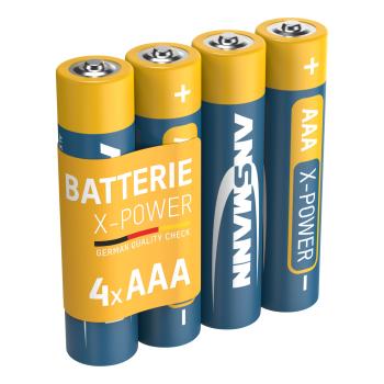 Preview: ANSMANN 5015653 X-Power Alkaline-Batterie, Micro (AAA), 4er Pack