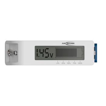 Preview: ANSMANN 1900-0110 Batterie-Tester Comfort Check mit LC-Display