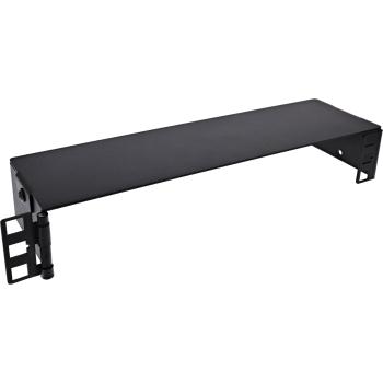 Preview: InLine® 10" Mini Rack zur Wandmontage, 1HE, 7,6cm Tiefe, schwarz