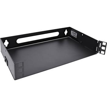Preview: InLine® 10" Mini Rack zur Wandmontage, 1HE, 15,2cm Tiefe, schwarz